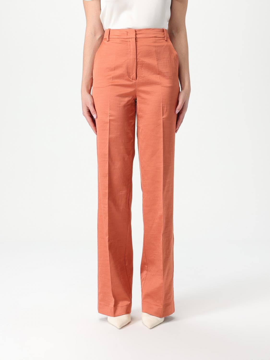 Pinko Pants Woman color Burnt · 46