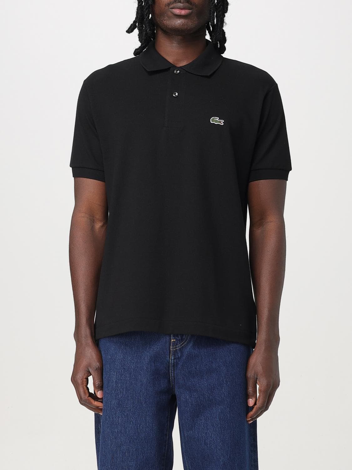 Lacoste Polo Shirt Men color Black