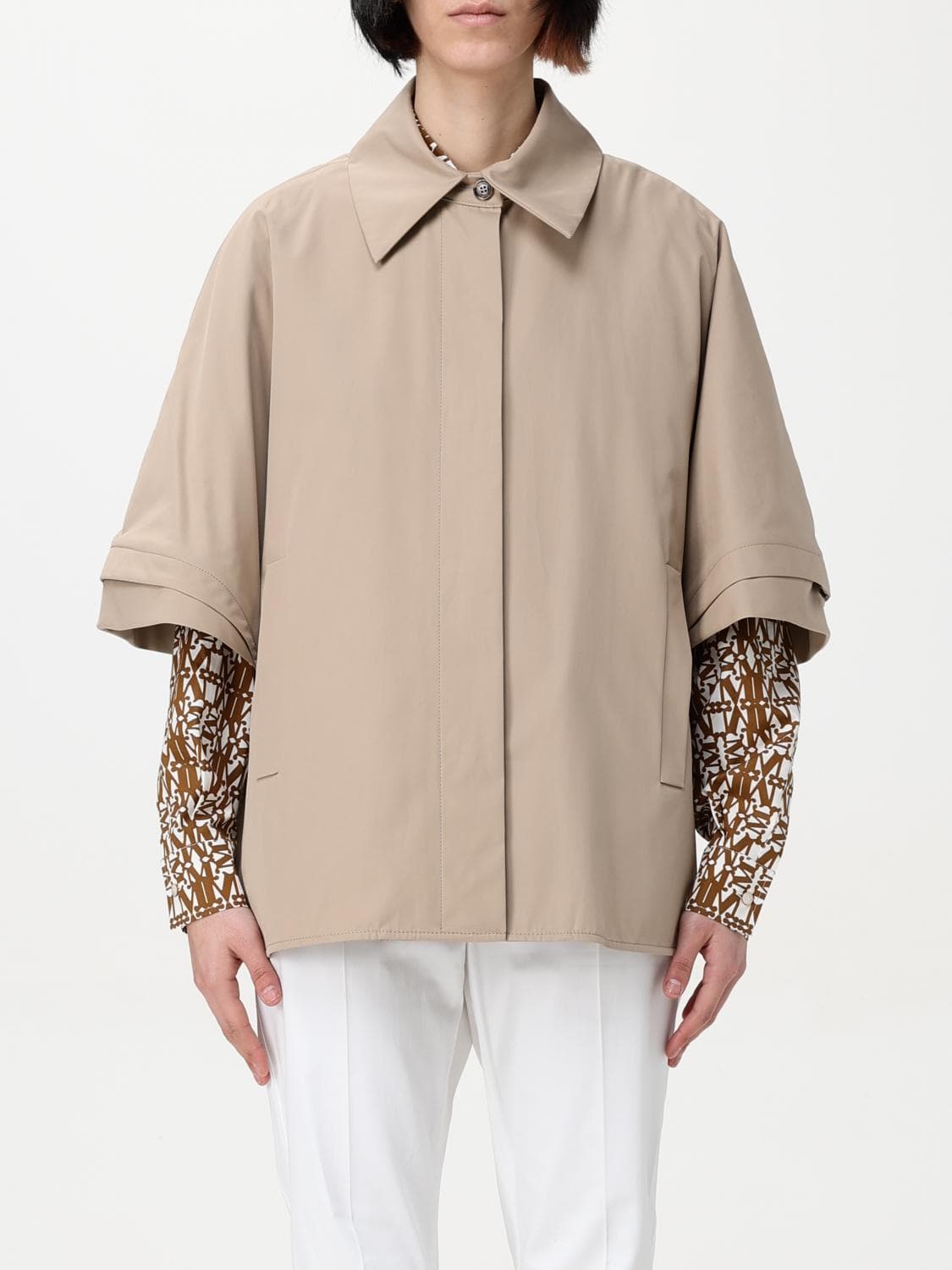 Max Mara Coat Woman color Natural