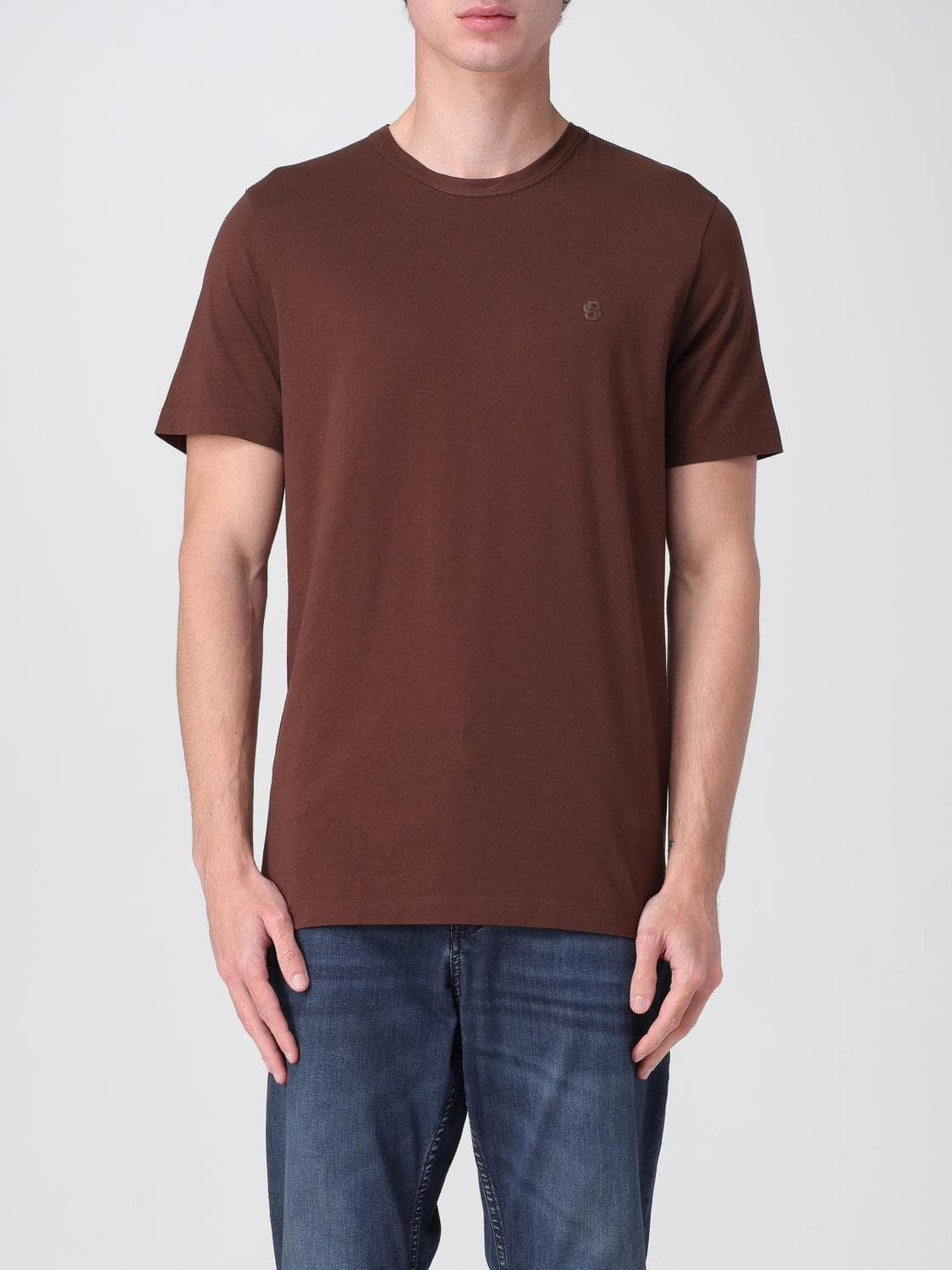 Boss T-Shirt Men color Brown