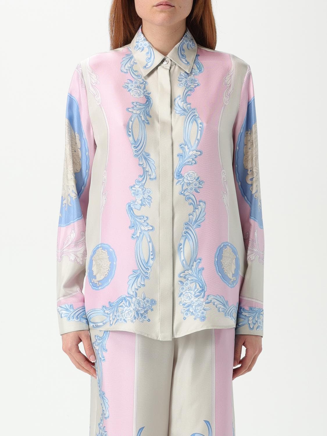 Versace Shirt Woman color Pink · 42