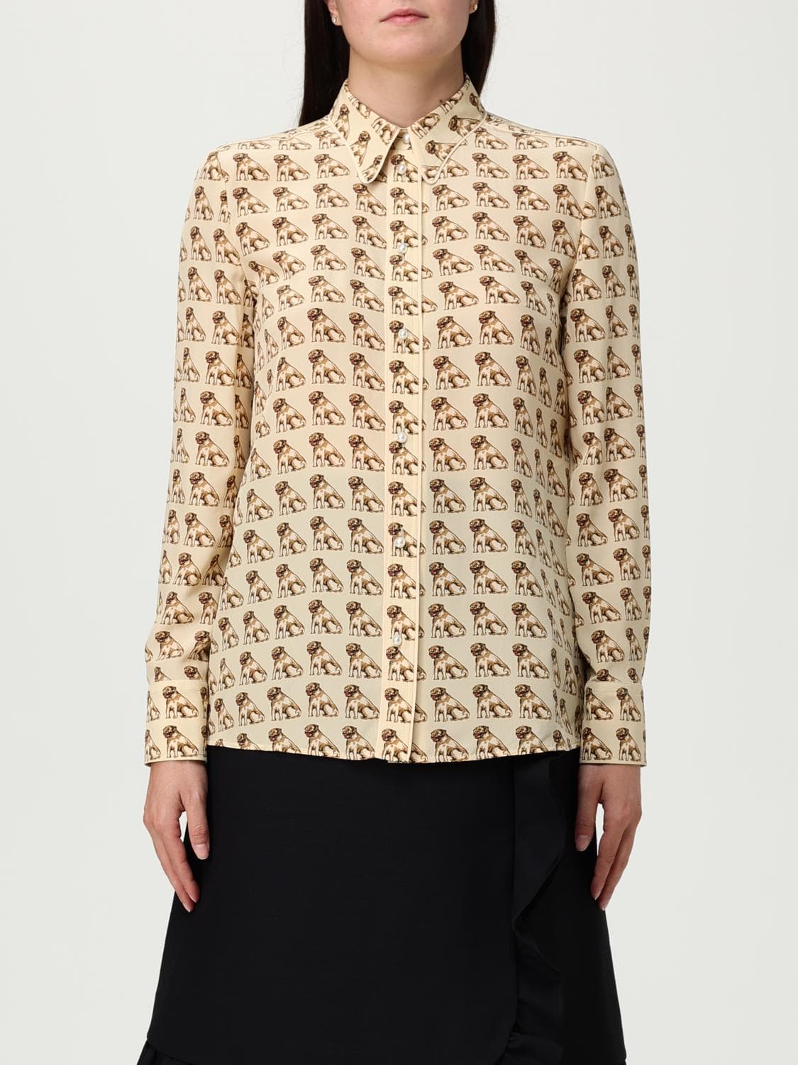 Valentino Shirt Woman color Yellow Cream · 40