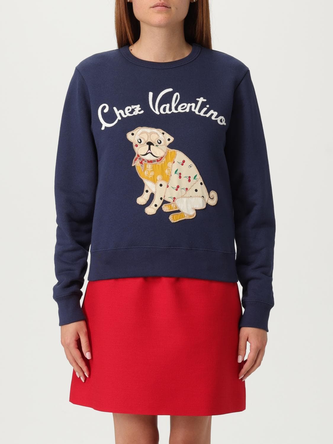 Valentino Sweatshirt Woman color Blue