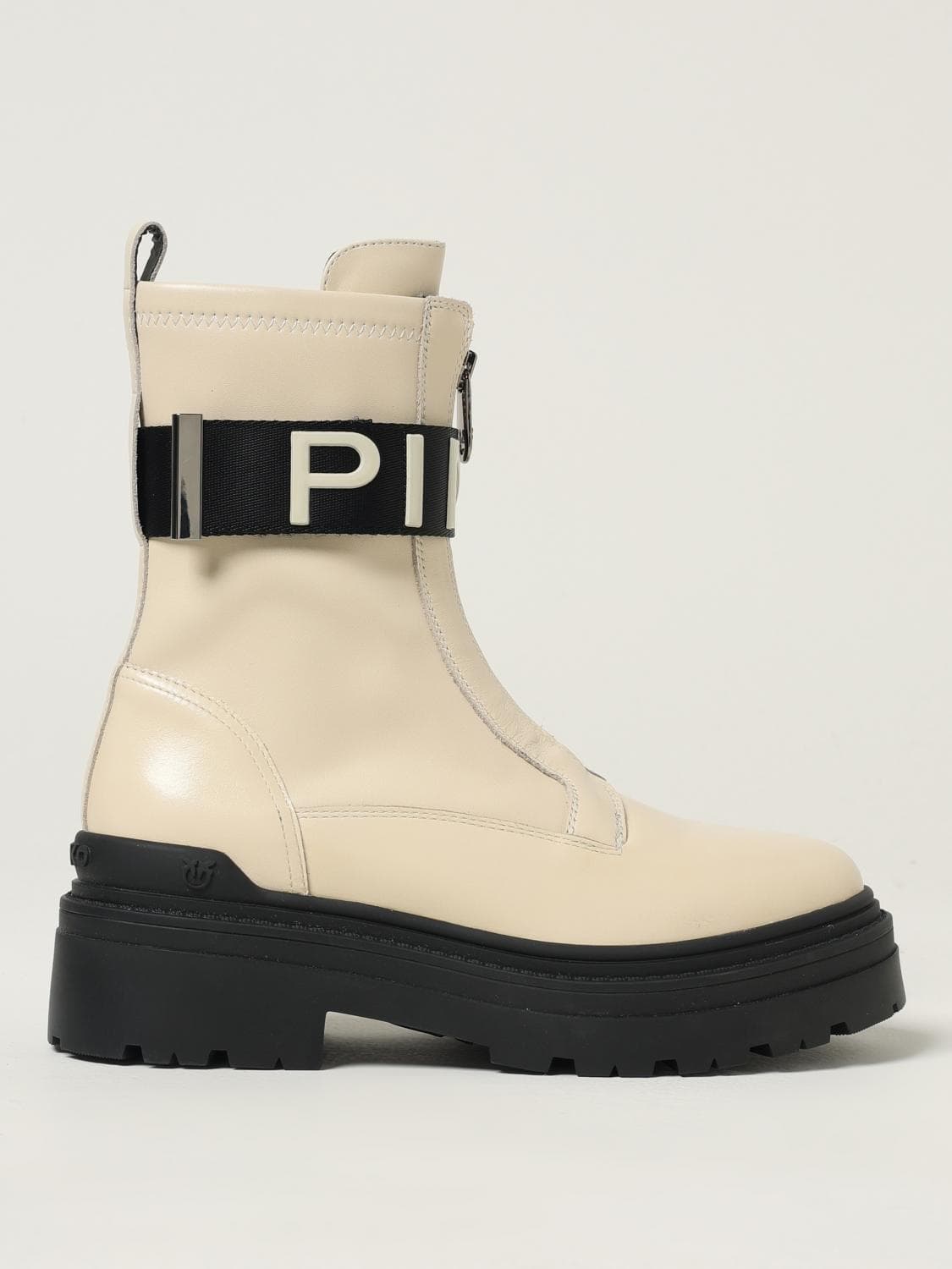 Pinko Boots Woman color Milk