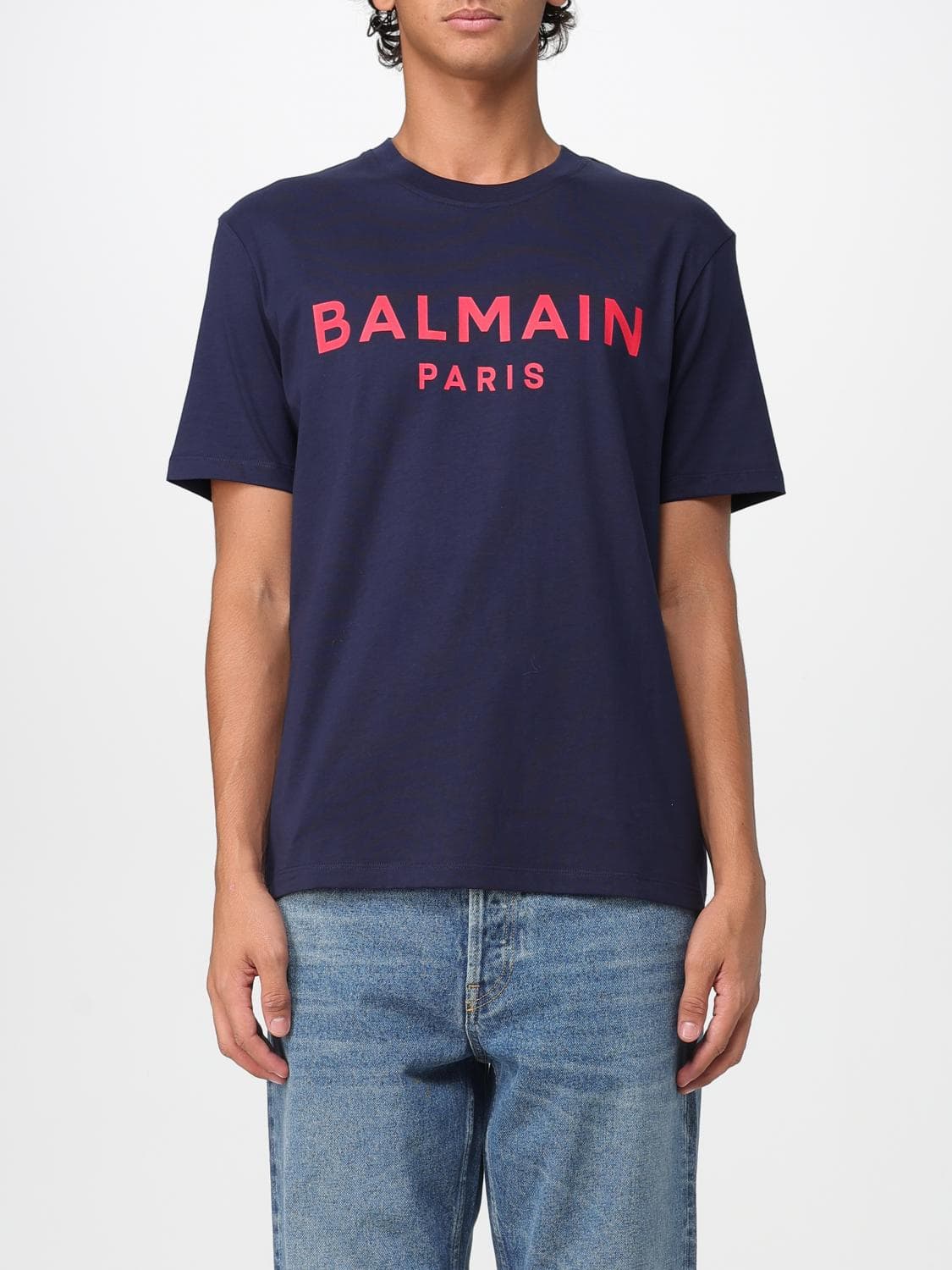 Balmain T-Shirt Men color Navy · S