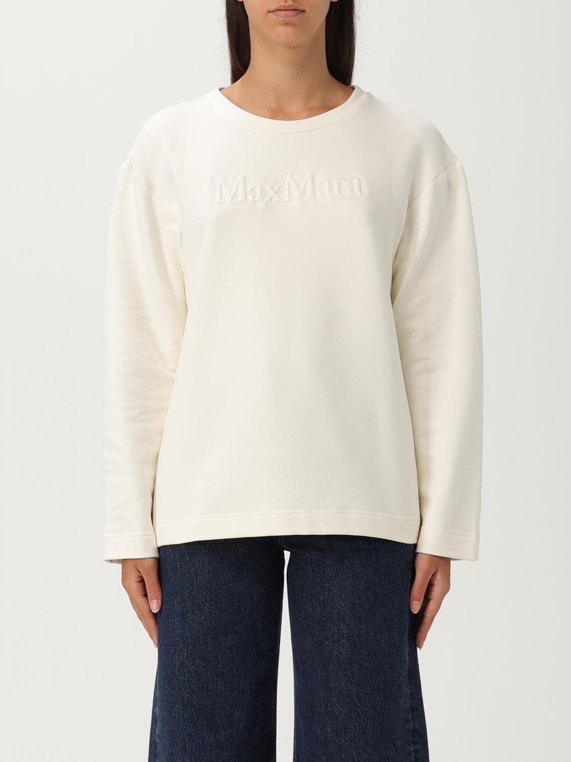 Max Mara Sweatshirt Woman color White