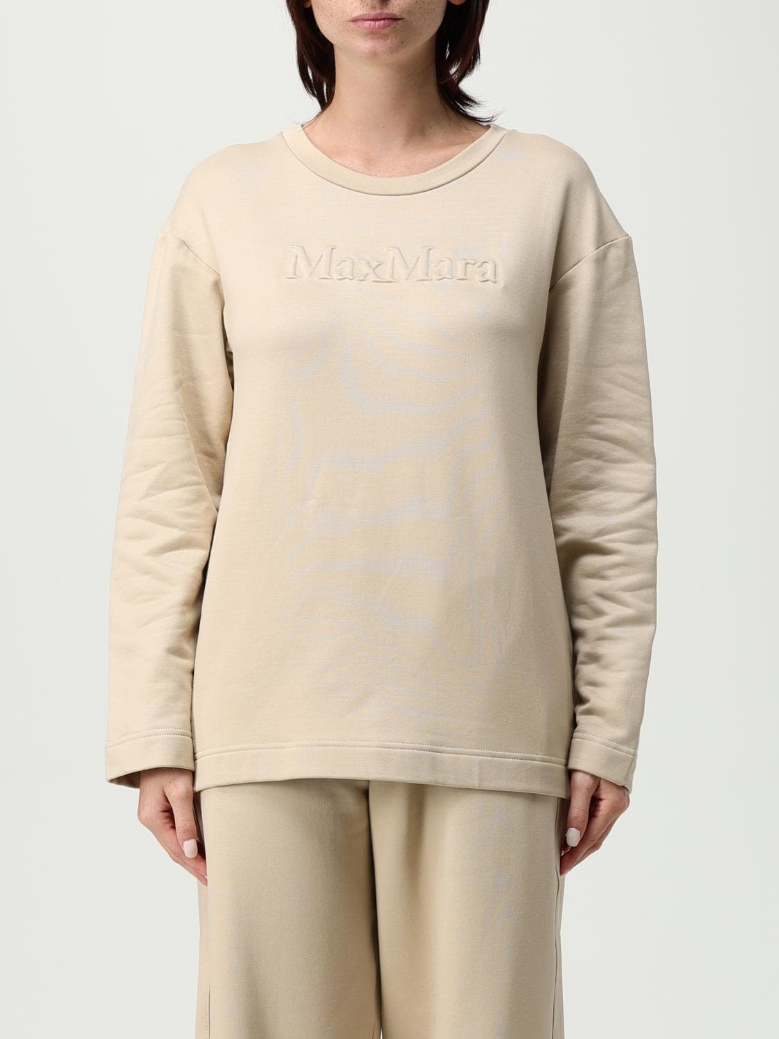 Max Mara Sweatshirt Woman color Camel