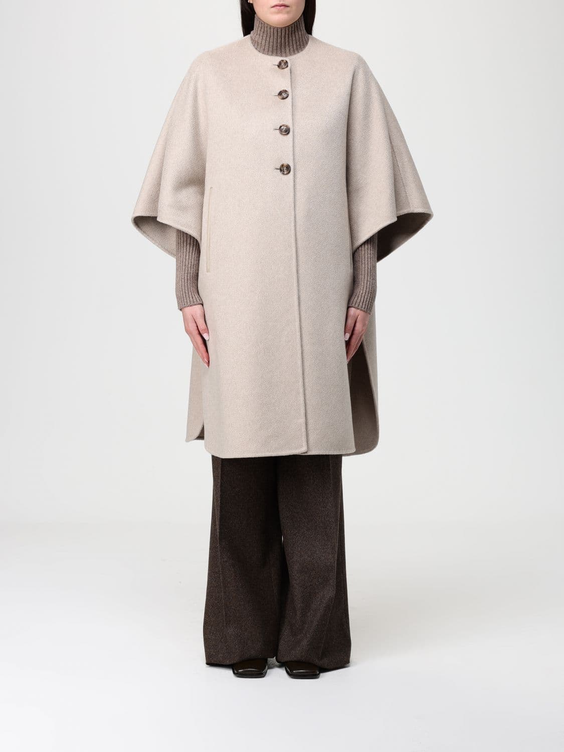 Max Mara Coat Woman color Sand