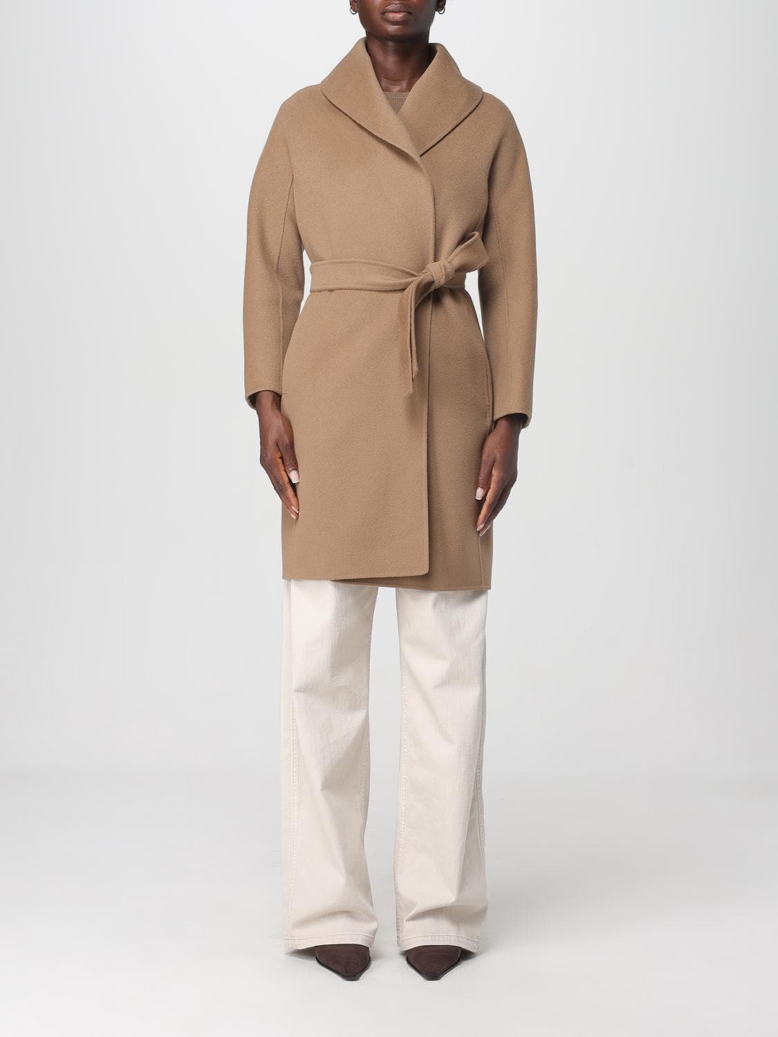 's Max Mara Coat Woman color Camel