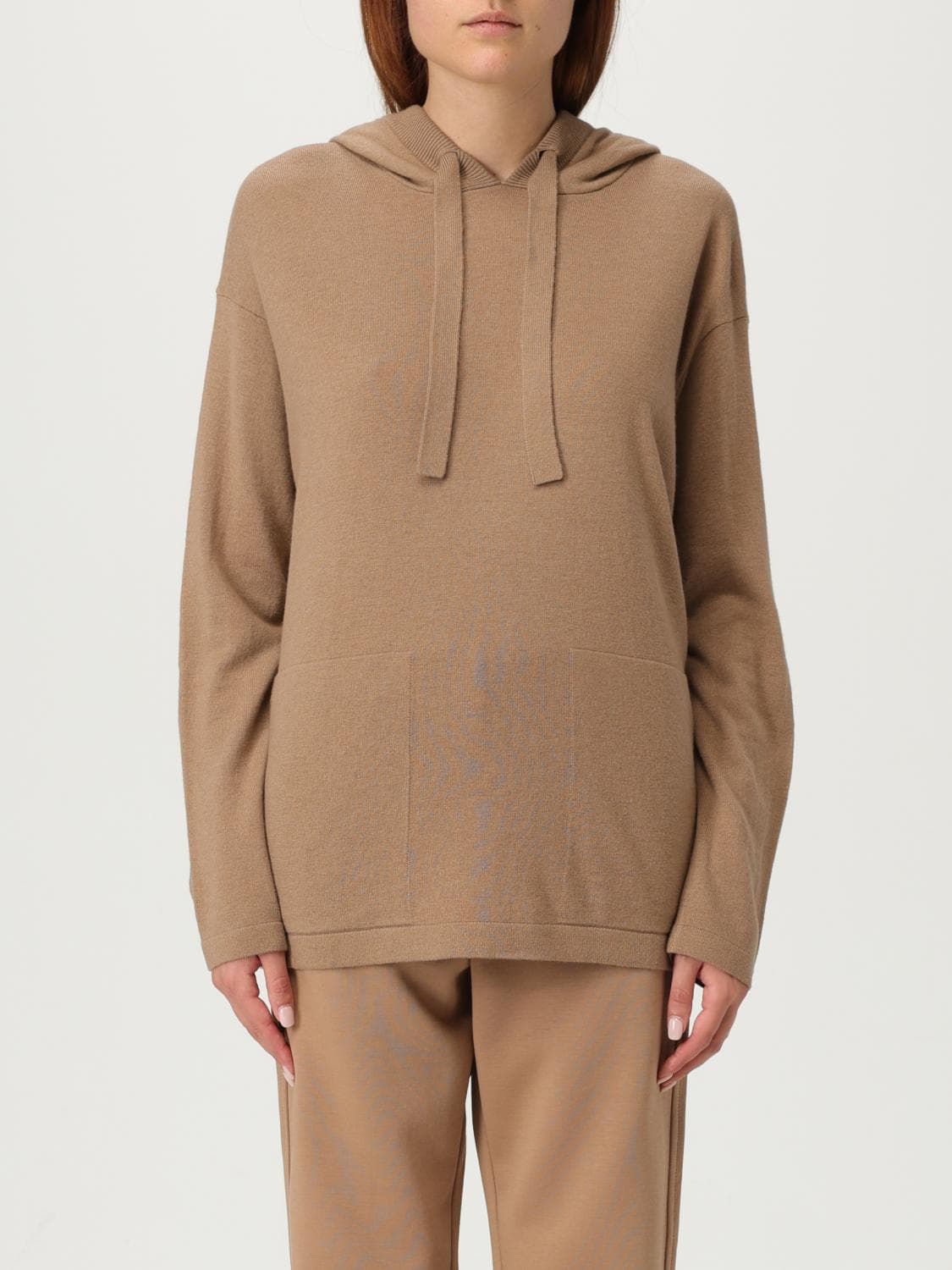 's Max Mara Sweatshirt Woman color Camel