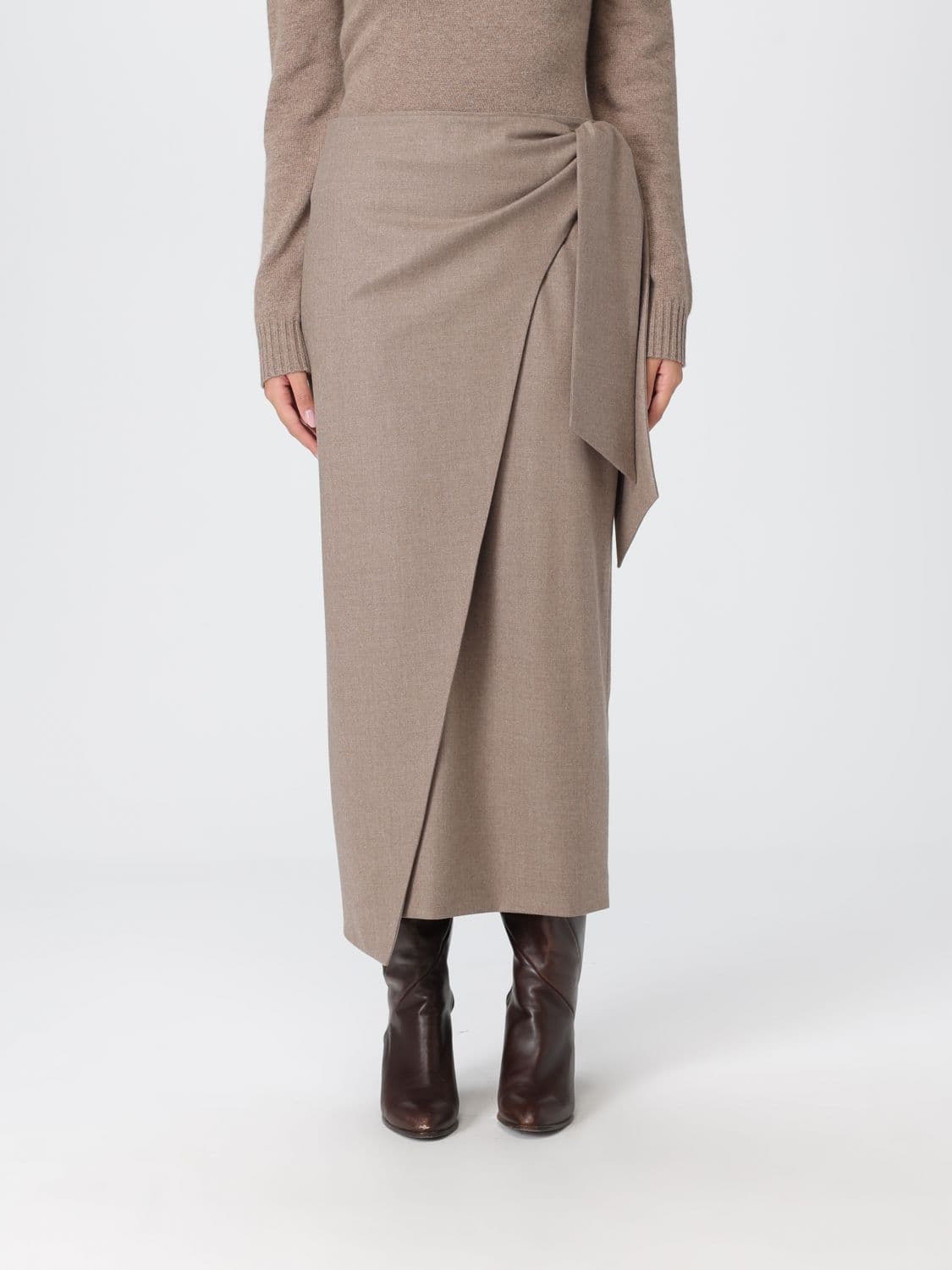 Max Mara Skirt Woman color Dove Grey