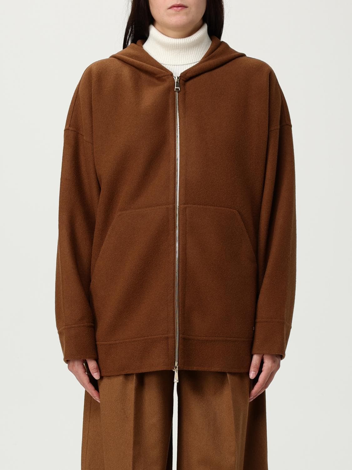 Max Mara Sweatshirt Woman color Leather · XS
