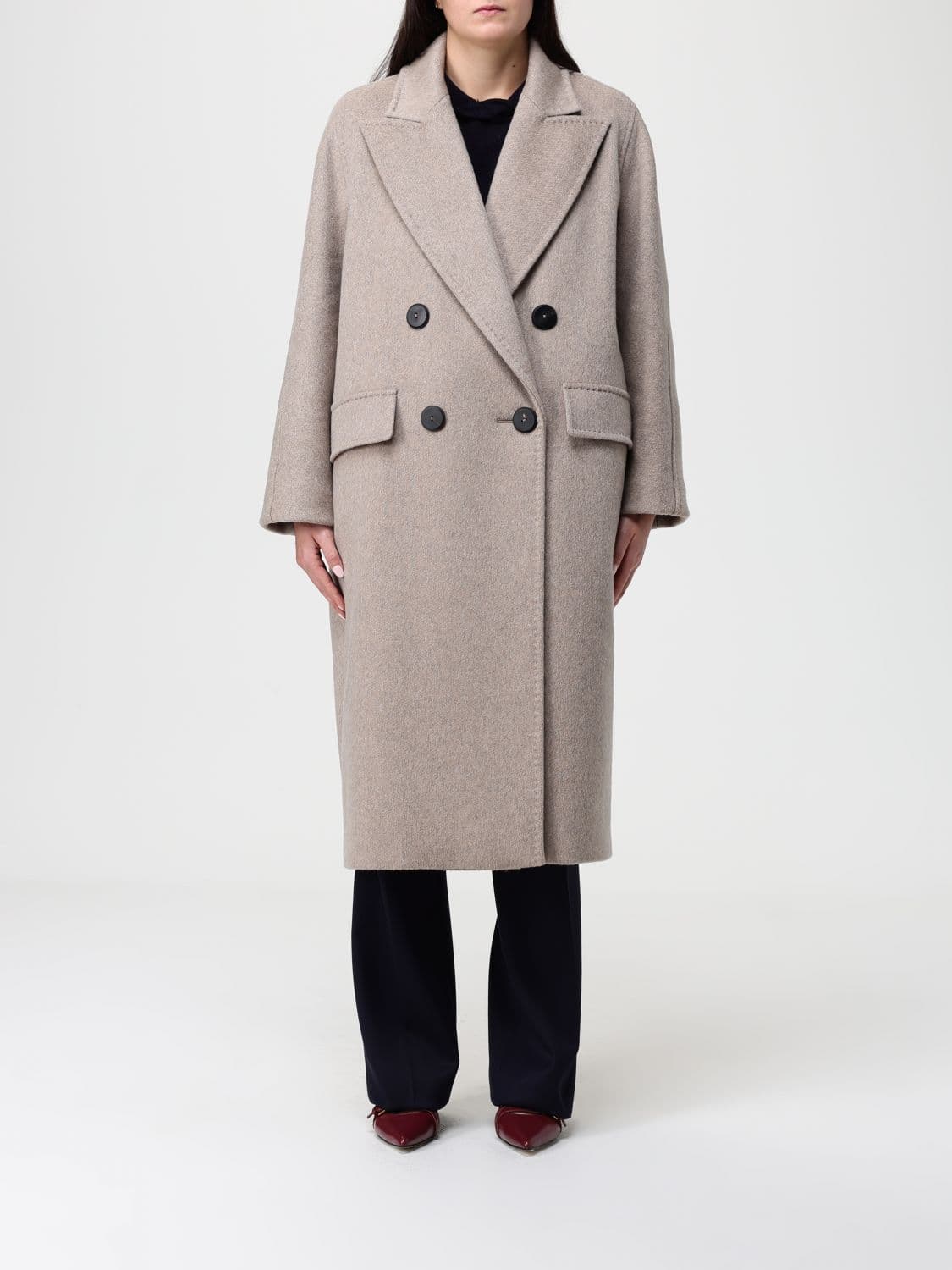 Max Mara Coat Woman color Earth