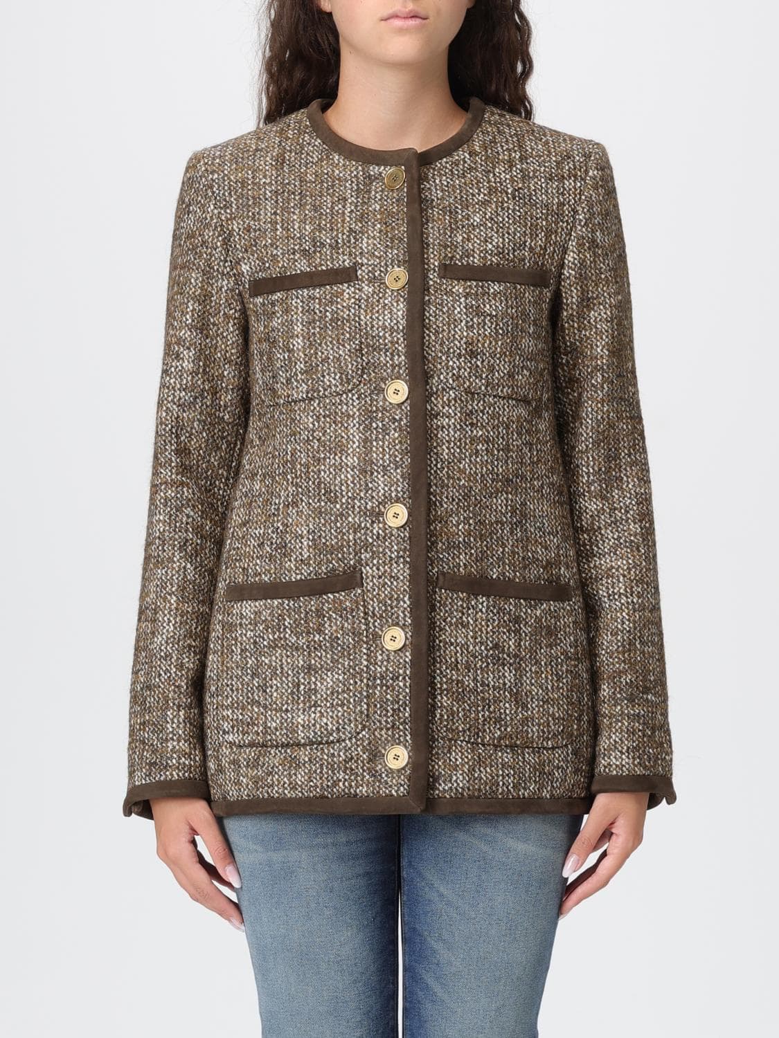 Golden Goose Jacket Woman color Dark