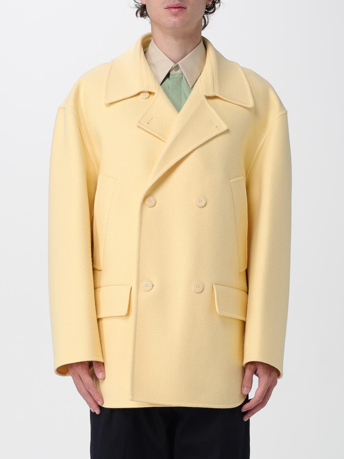 Fendi Coat Men color Beige · M