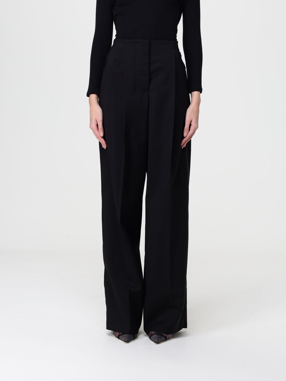 Fendi Pants Woman color Black
