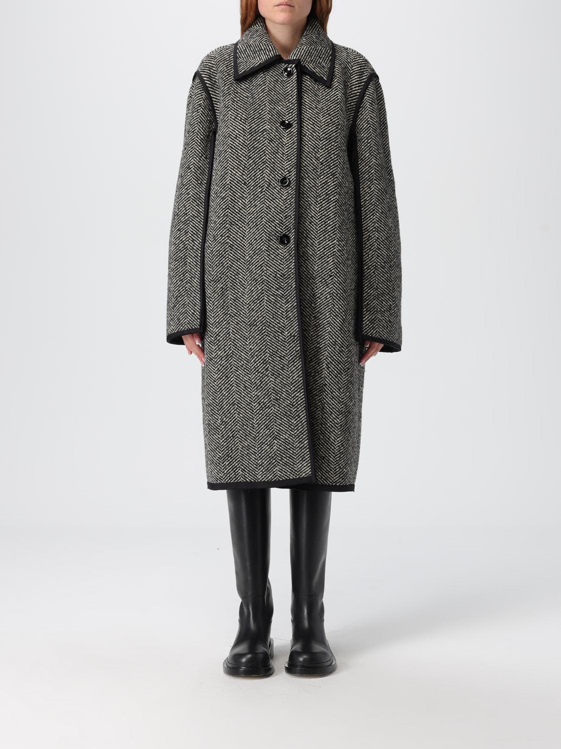 Jil Sander Coat Woman color Military