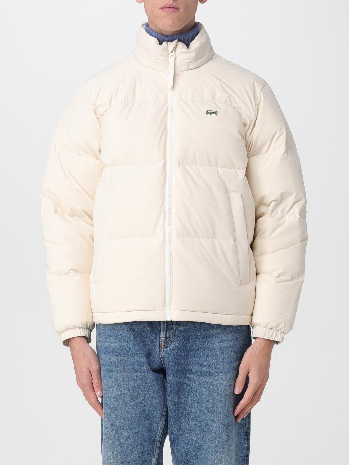 Lacoste Jacket Men color Yellow Cream