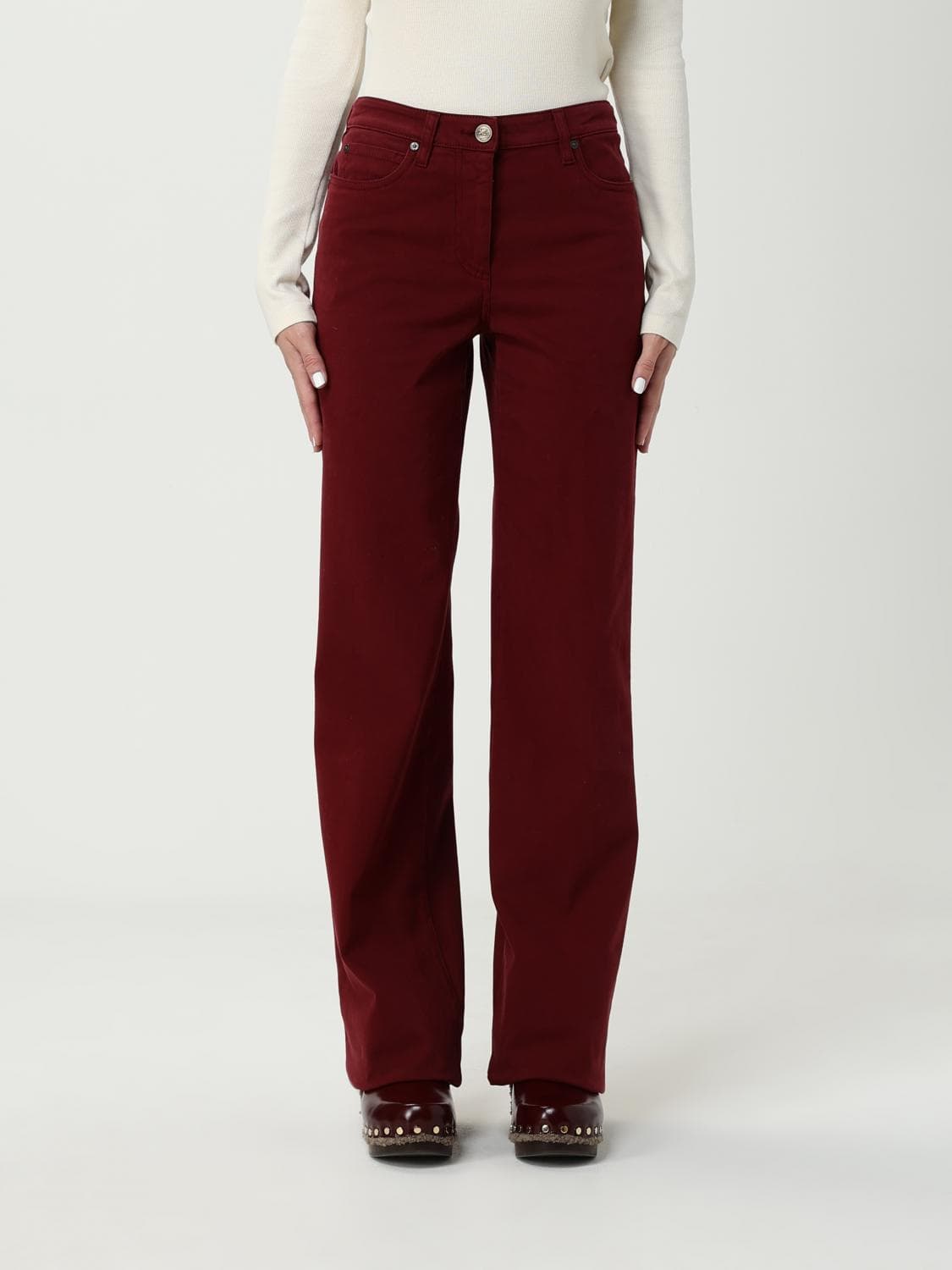 Etro Jeans Woman color Burgundy