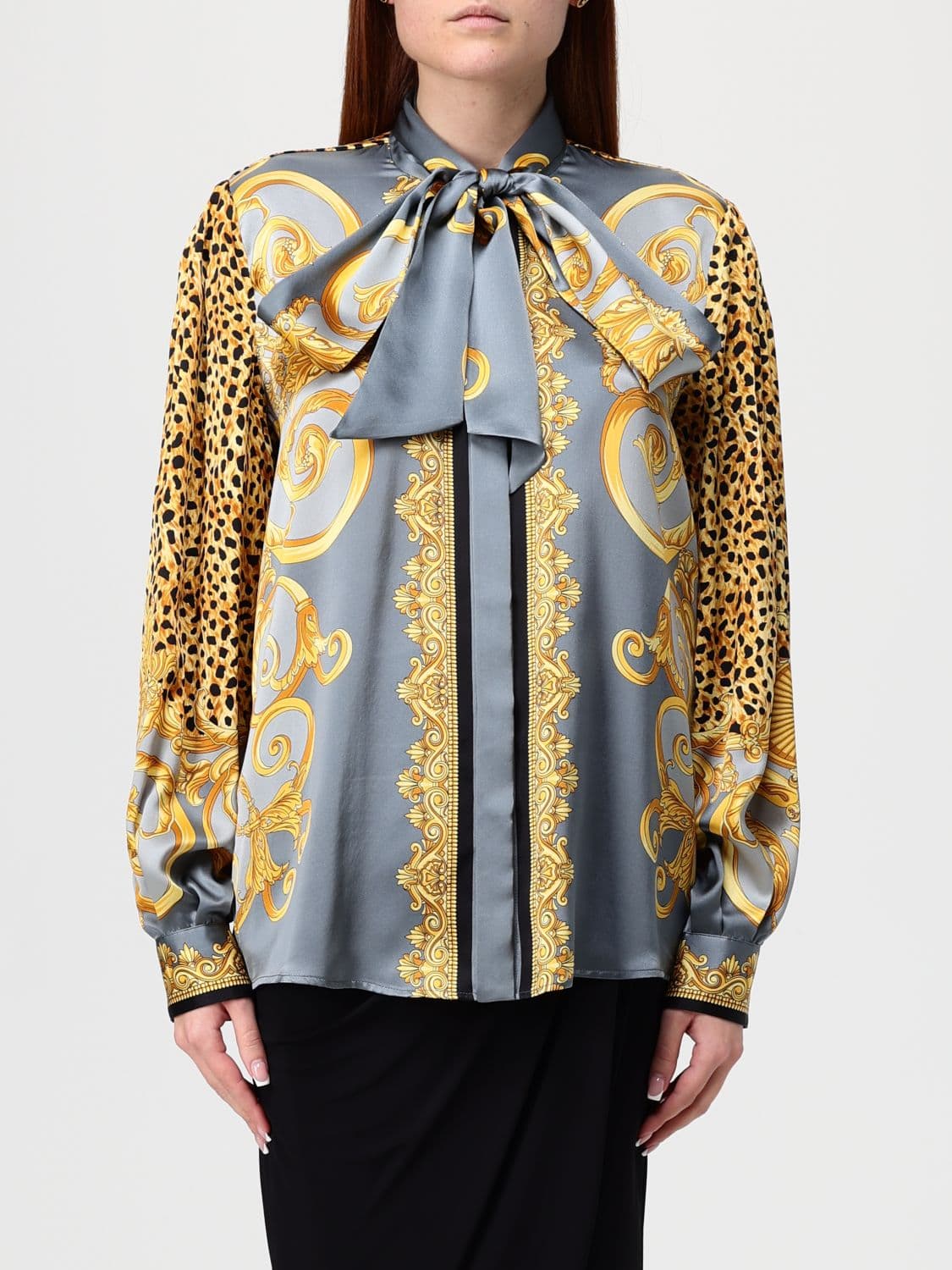 Versace Shirt Woman color Grey