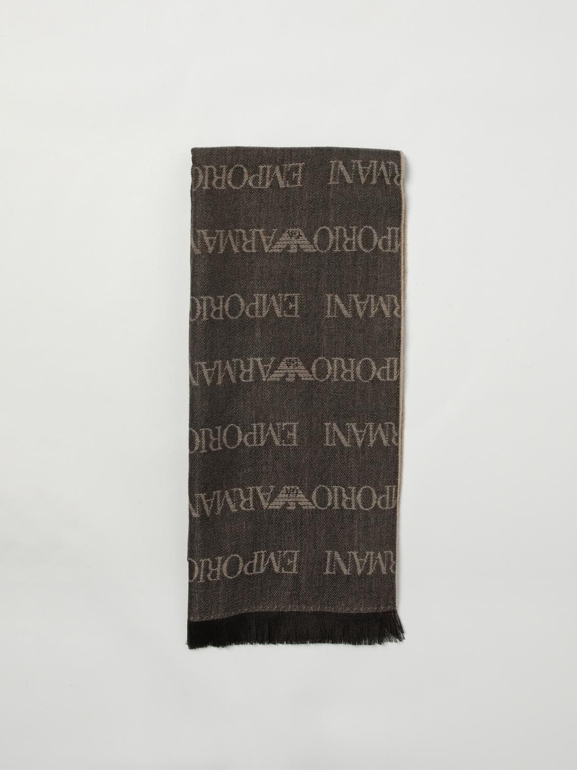 Emporio Armani Scarf Men color Dark