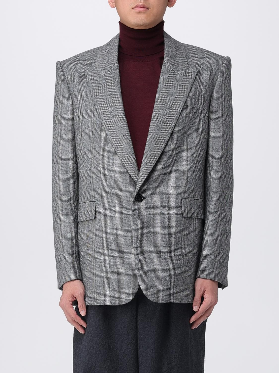 Saint Laurent Jacket Men color Grey