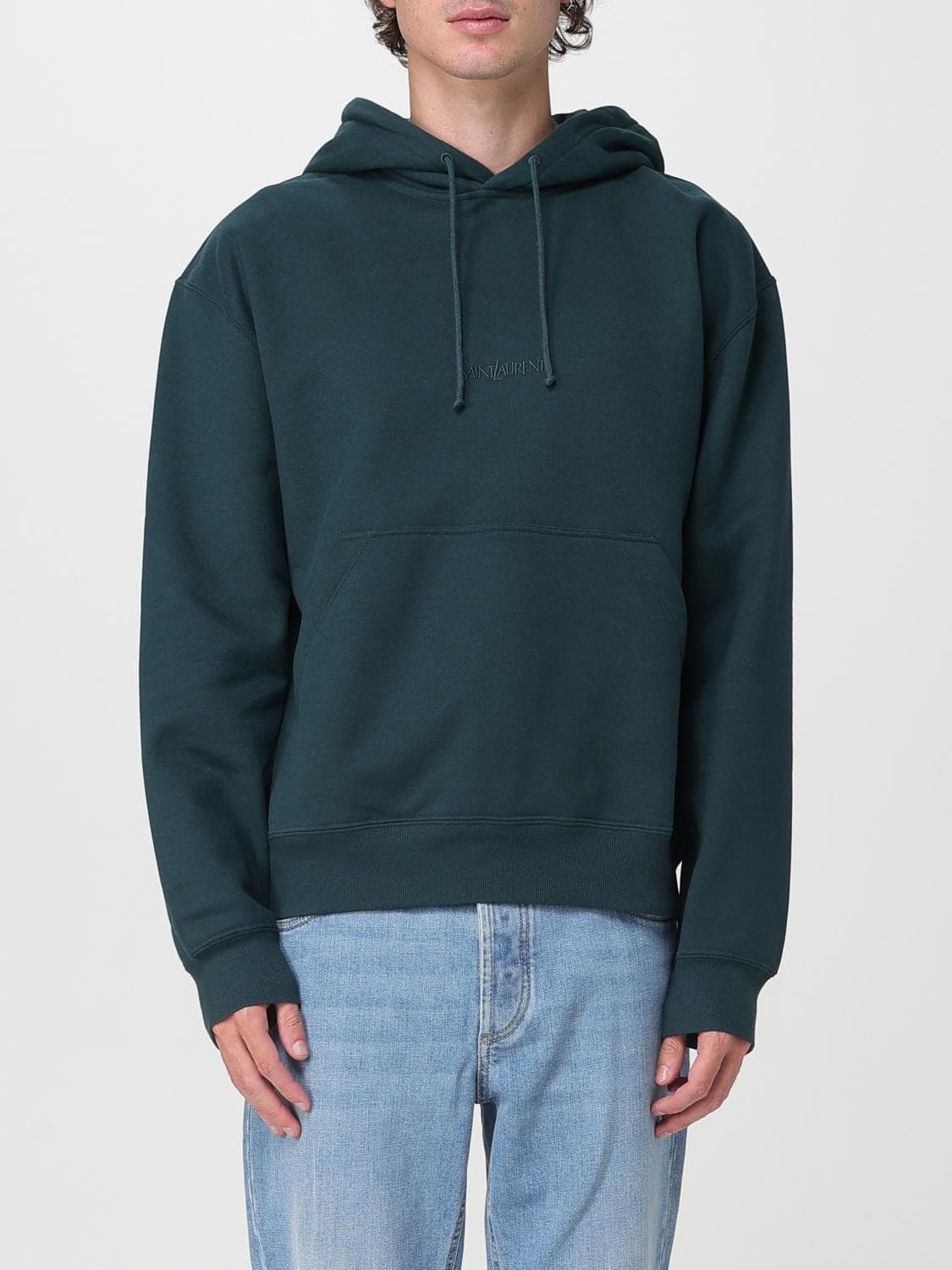 Saint Laurent Sweatshirt Men color Green