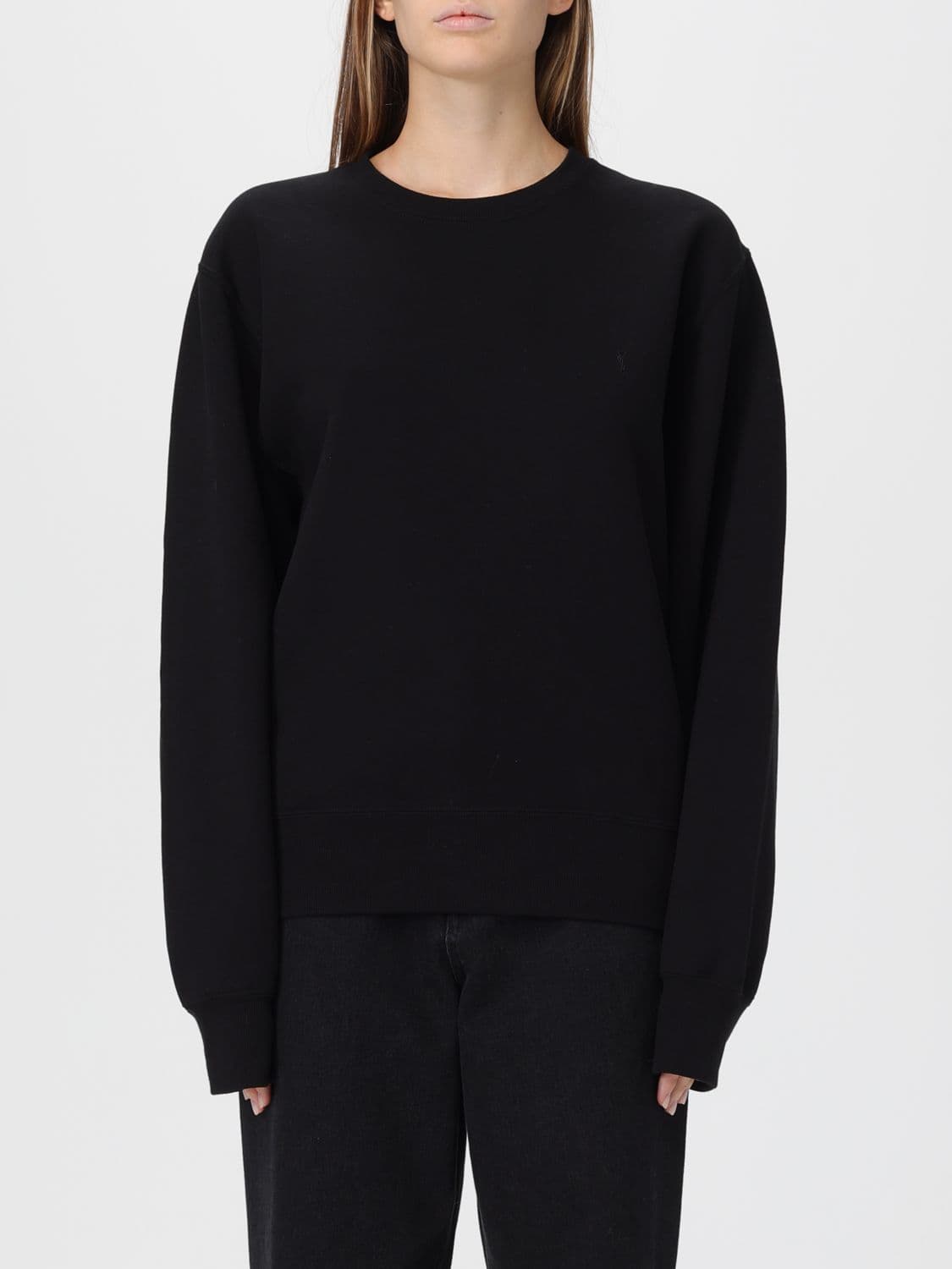 Saint Laurent Sweatshirt Woman color Black