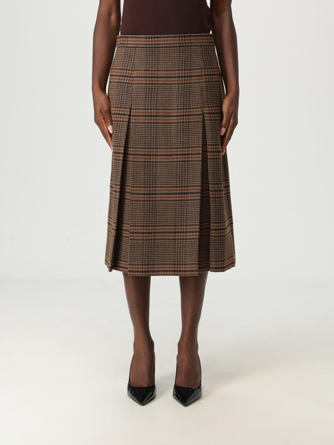 Saint Laurent Skirt Woman color Camel