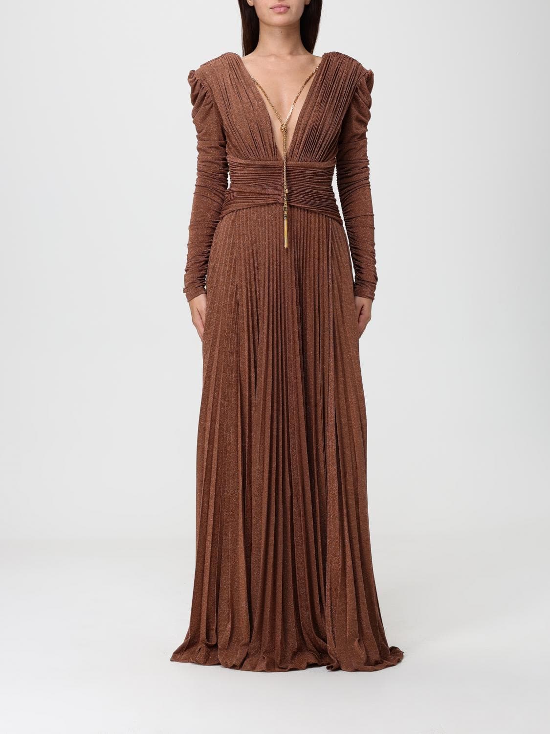 Elisabetta Franchi Dress Woman color Bronze · 46