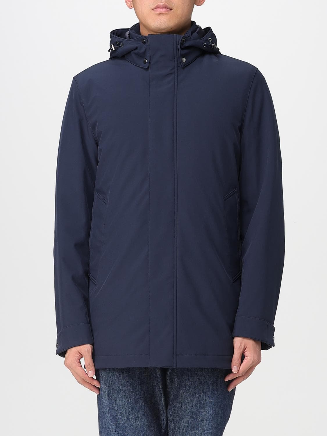 Woolrich Coat Men color Blue