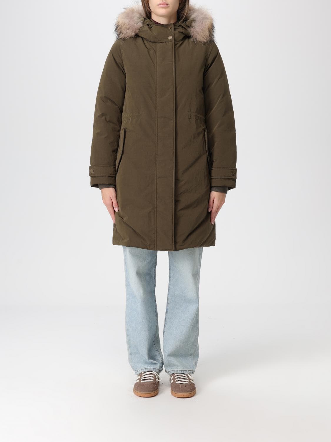 Woolrich Coat Woman color Green