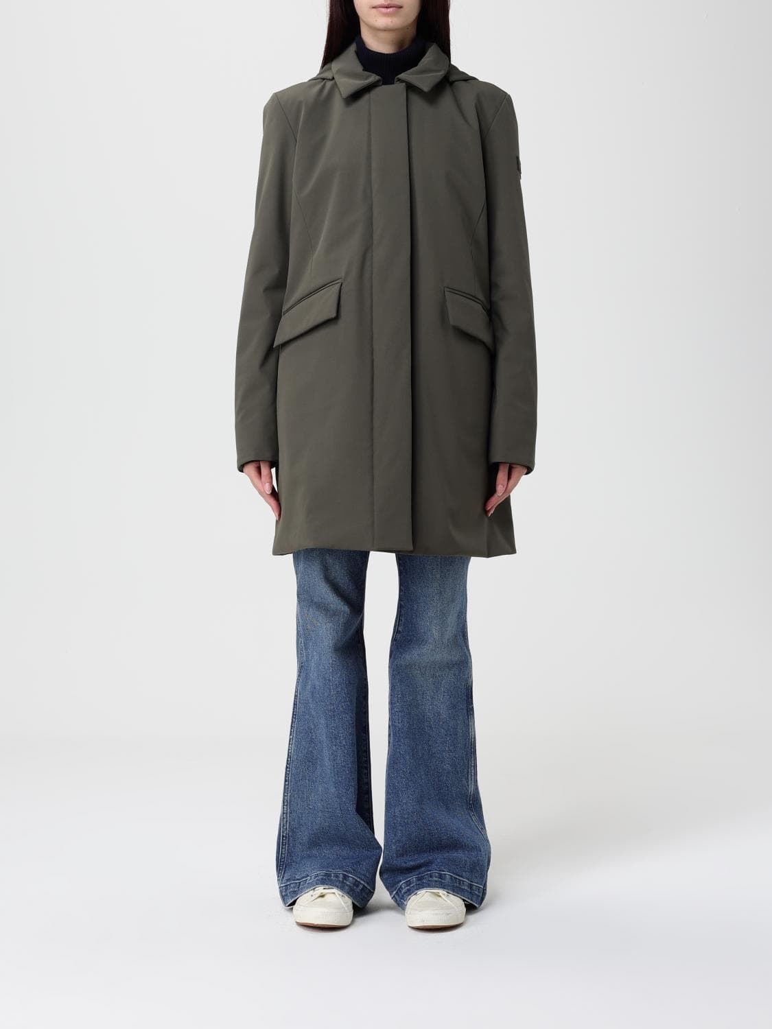 Peuterey Coat Woman color Green