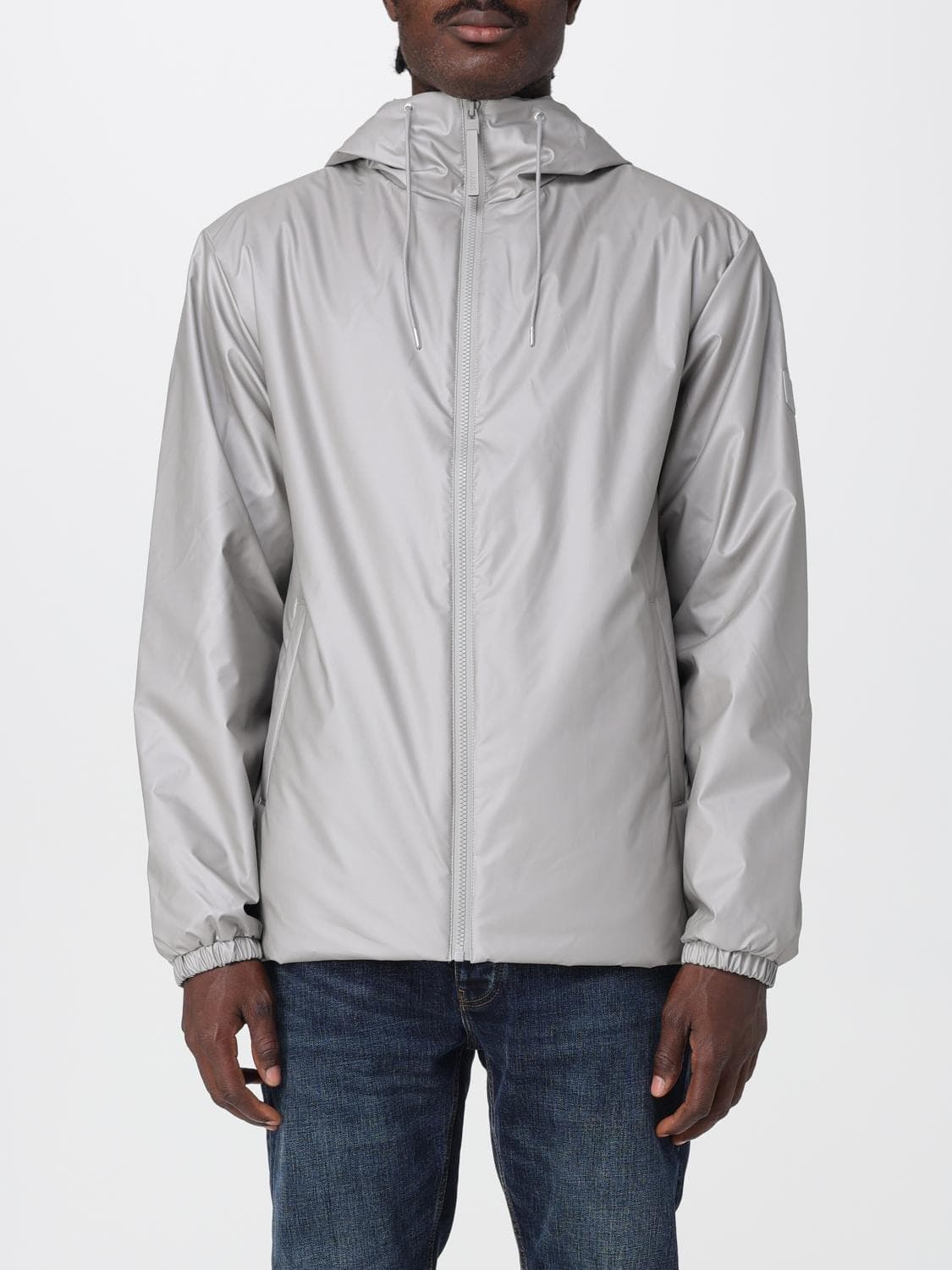 Rains Jacket Men color Grey