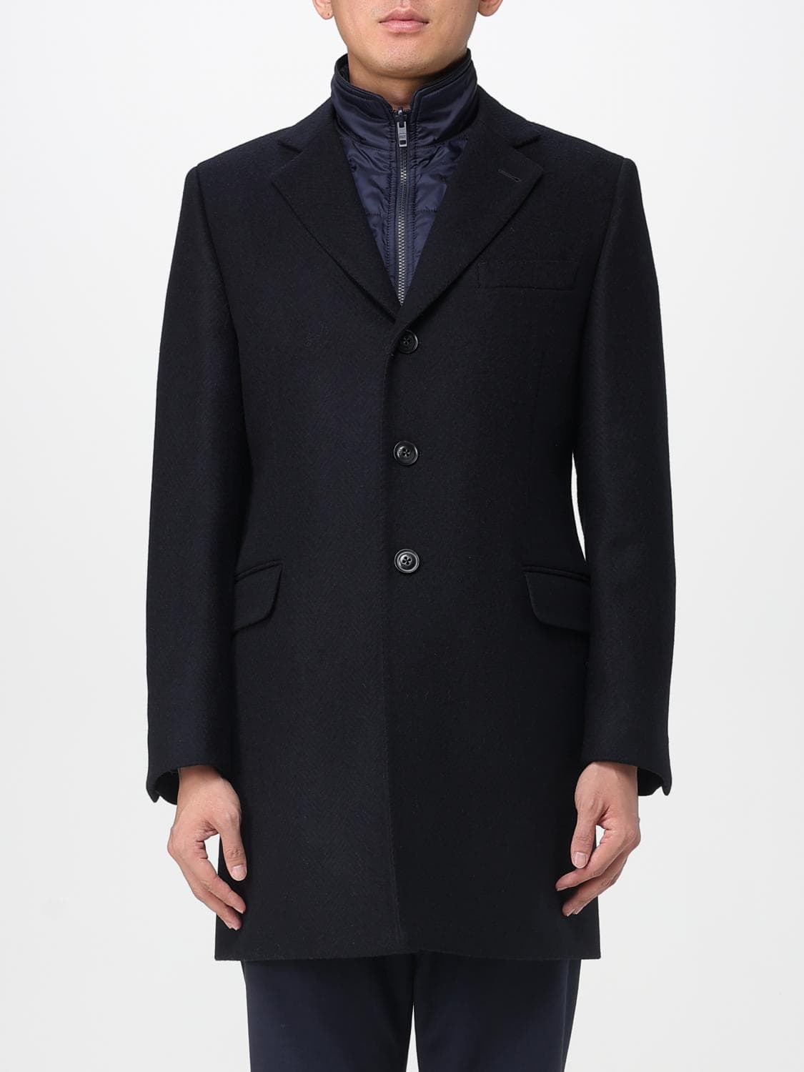 Fay Coat Men color Navy