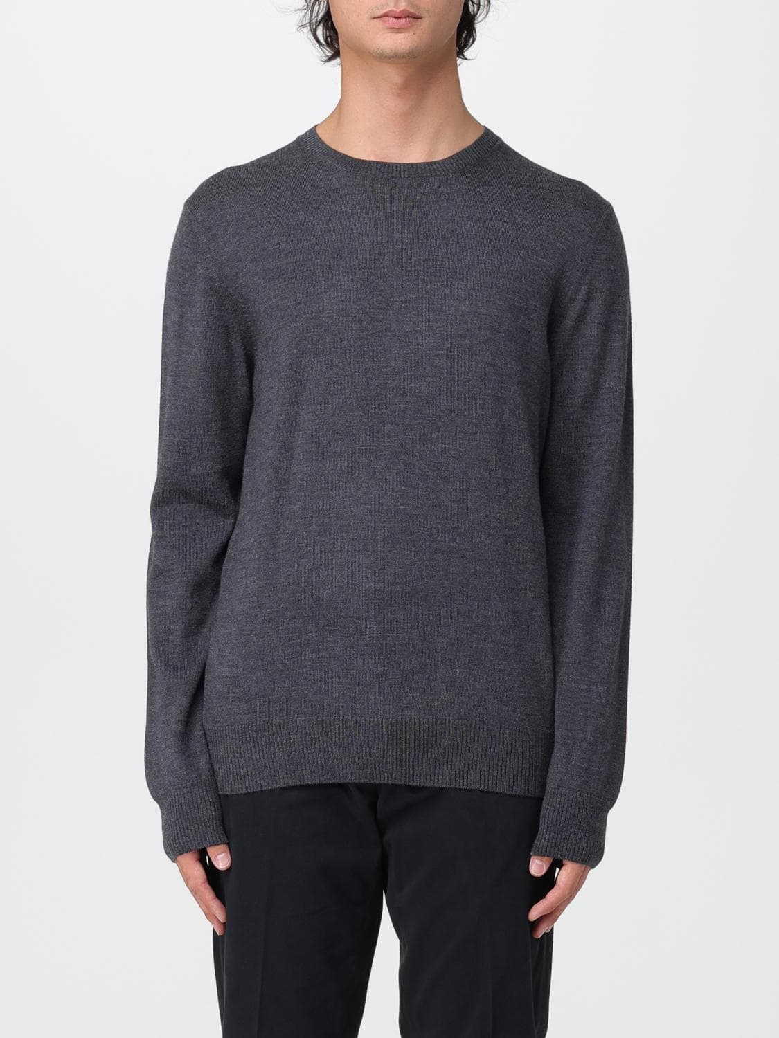 Fay Sweater Men color Charcoal · 48
