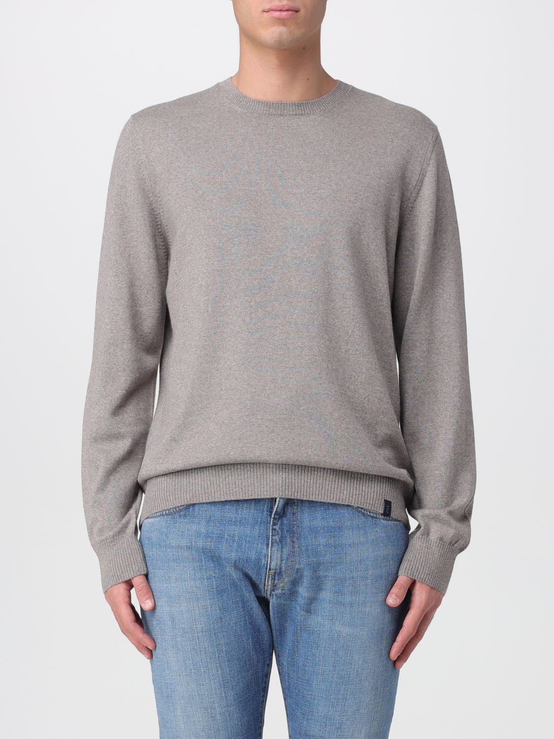 Fay Sweater Men color Dove Grey