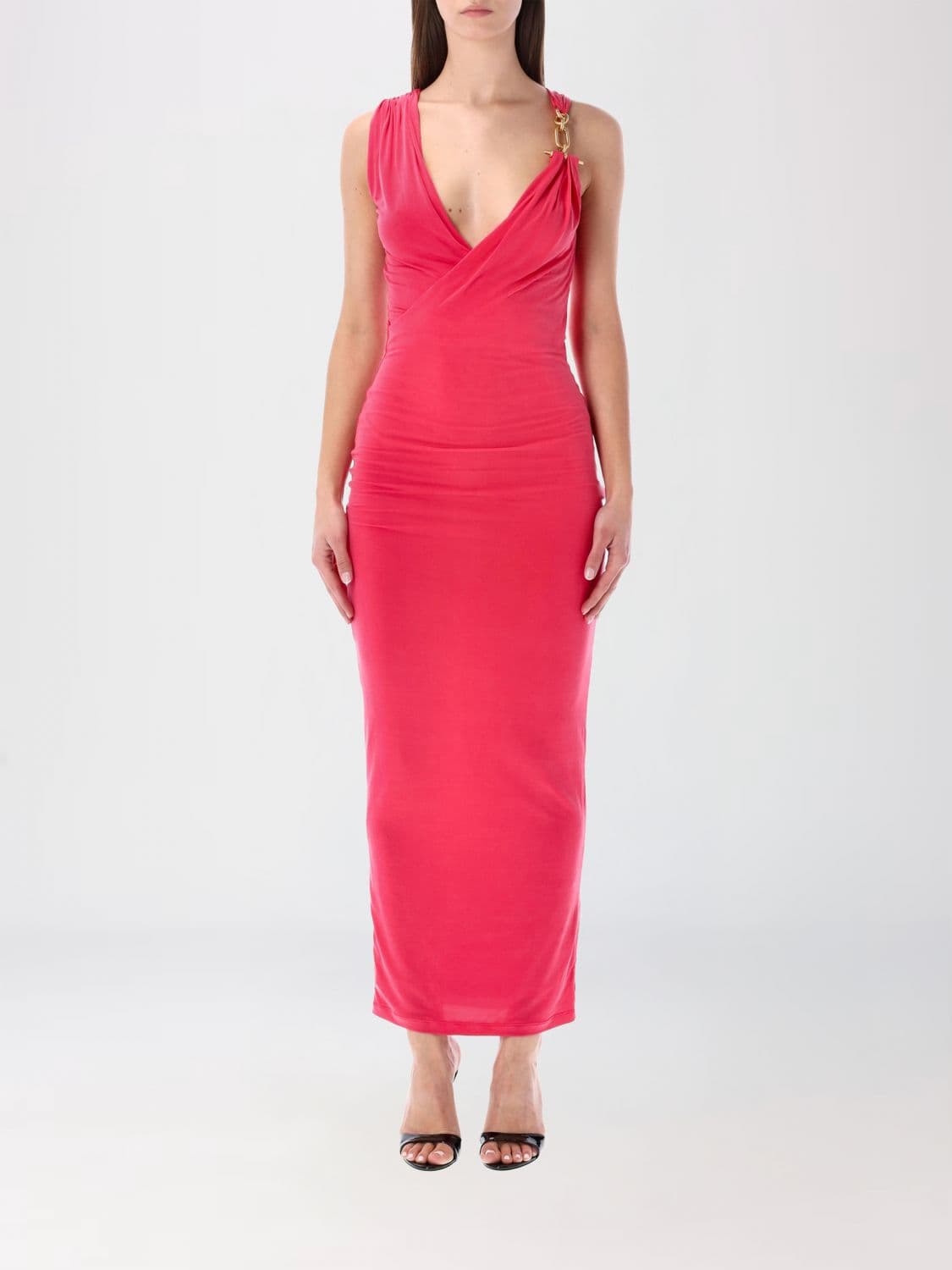 Balmain Dress Woman color Fuchsia
