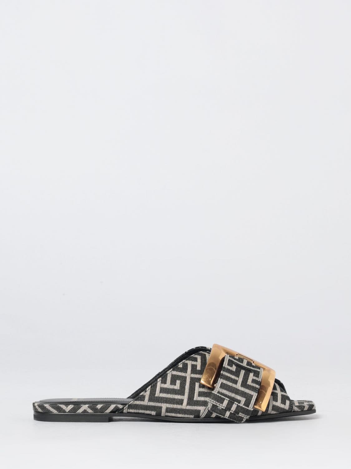 Balmain Heeled Sandal Woman color Black