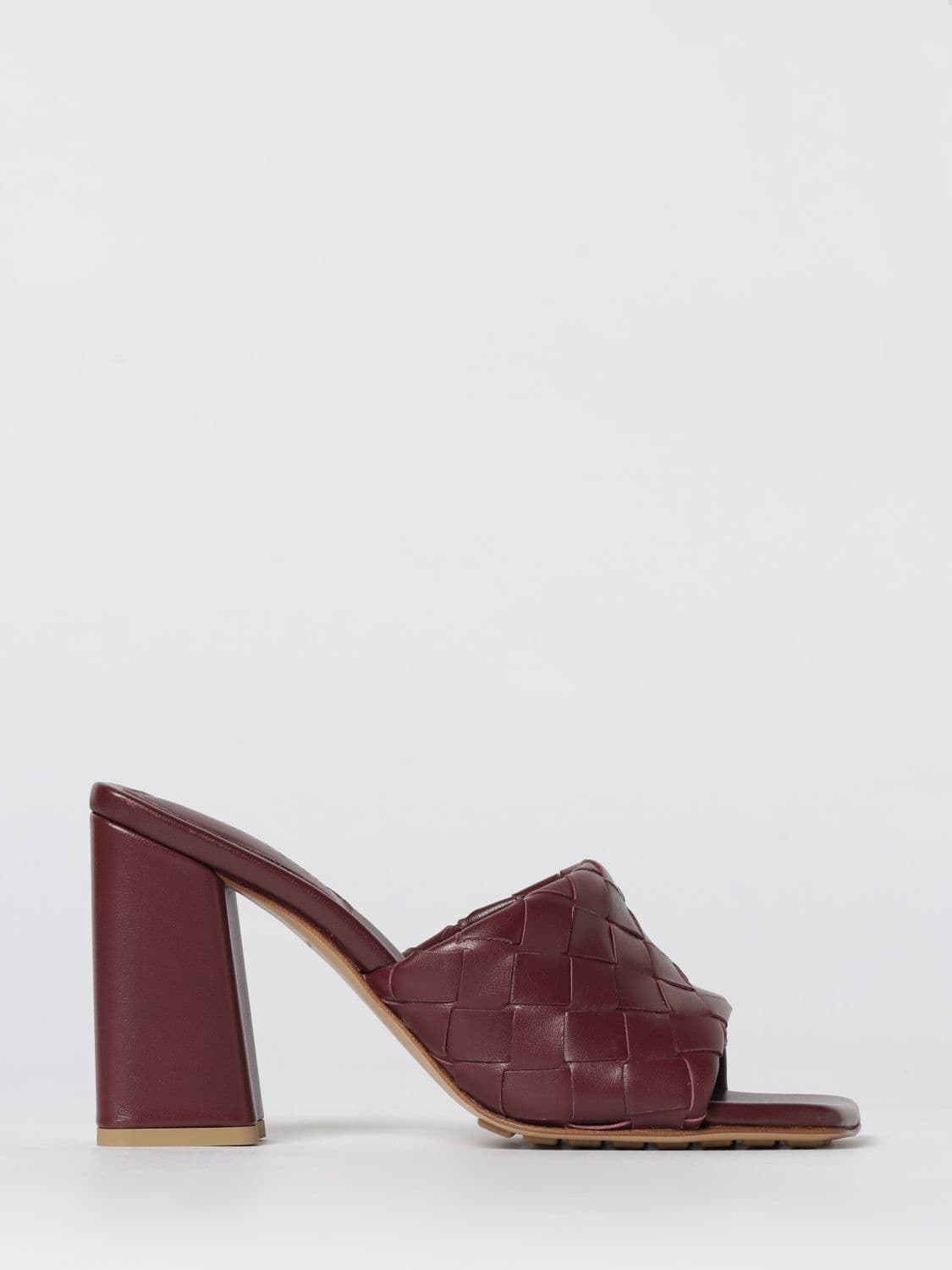 Bottega Veneta Heeled Sandal Woman color Burgundy