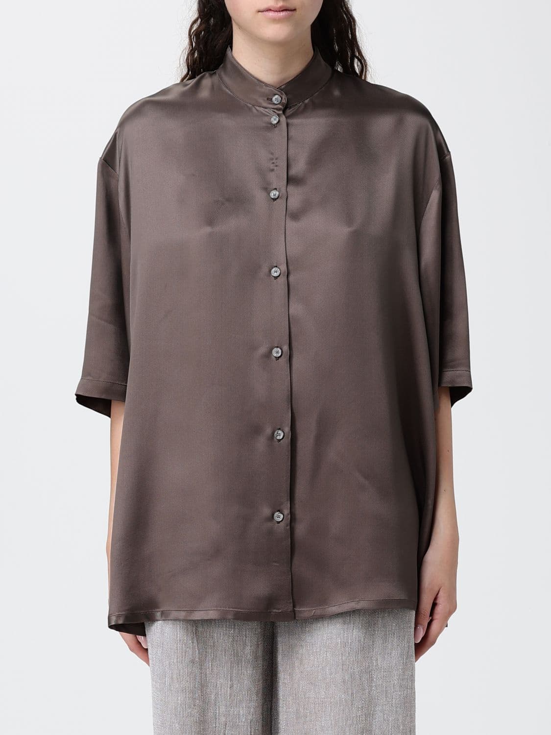 Emporio Armani Shirt Woman color Cocoa