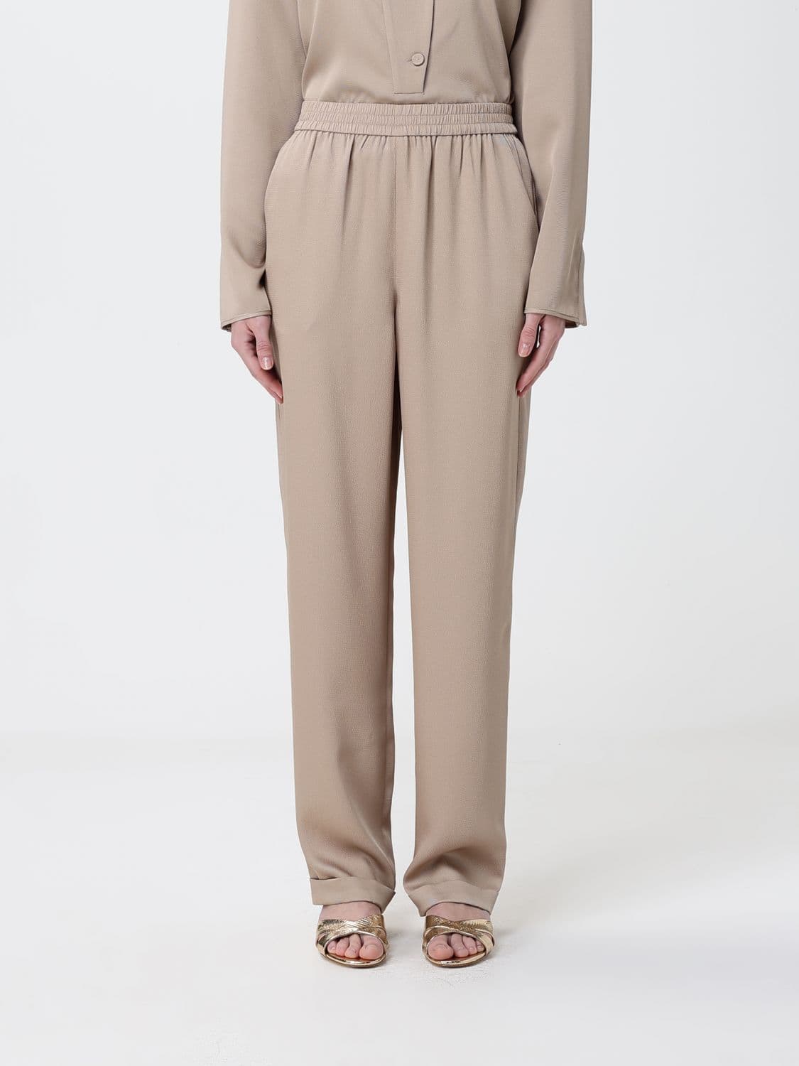 Emporio Armani Pants Woman color Champagne