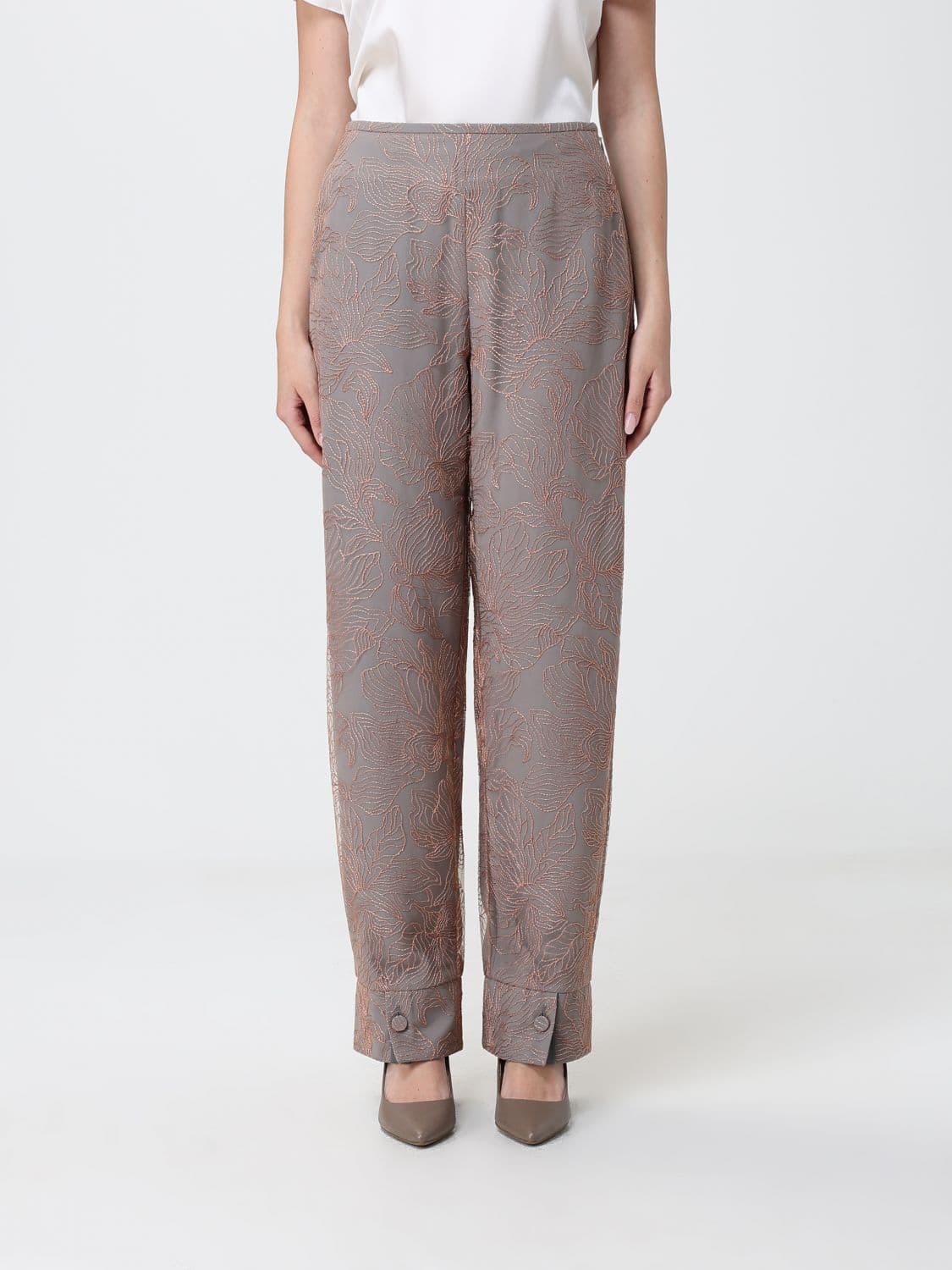 Emporio Armani Pants Woman color Nude
