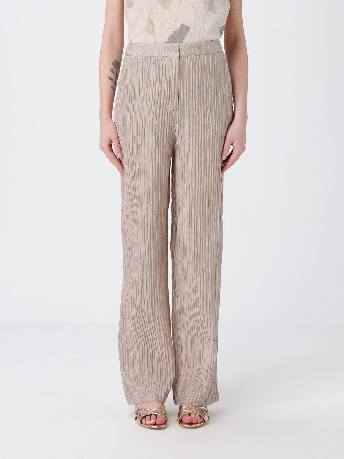 Emporio Armani Pants Woman color Sand