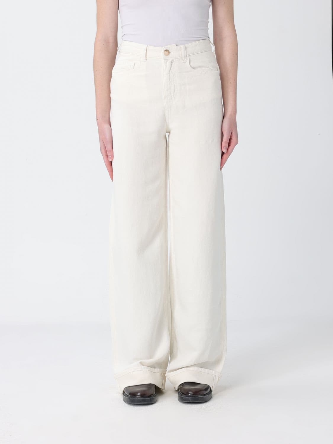 Emporio Armani Pants Woman color Ivory