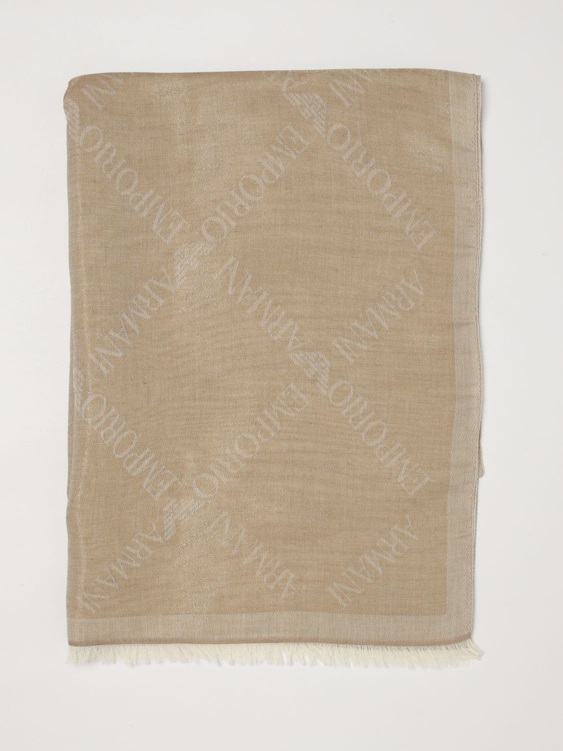 Emporio Armani Scarf Woman color Champagne
