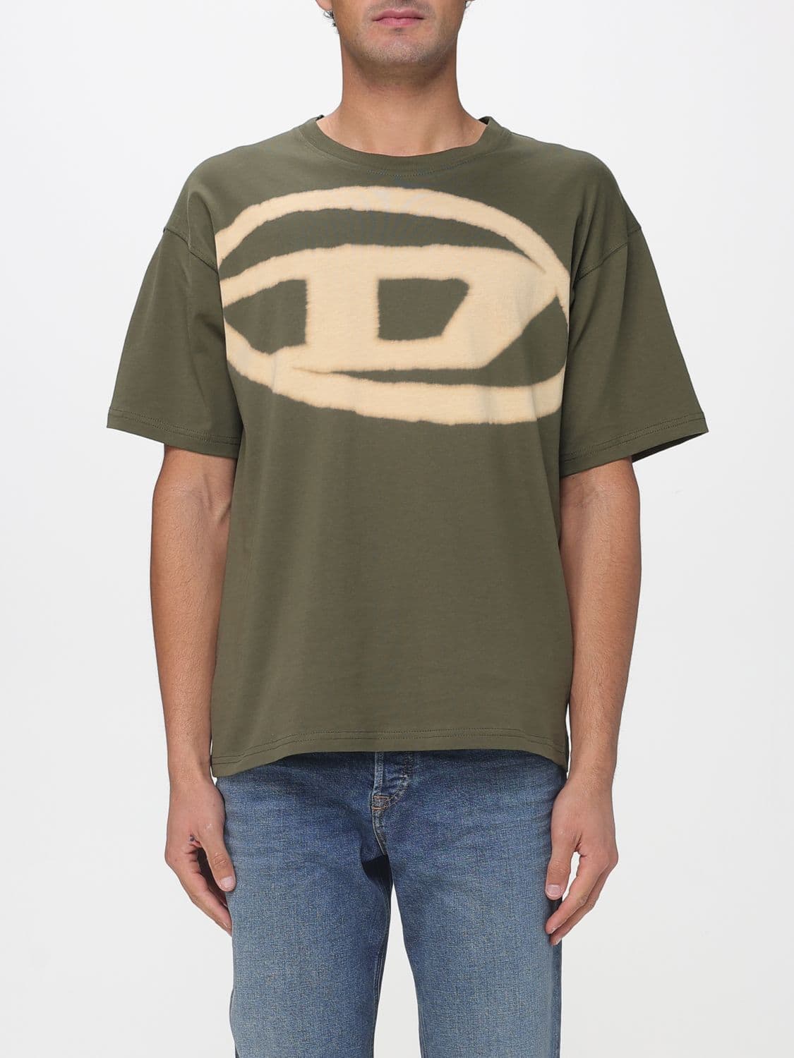 Diesel T-Shirt Men color Olive