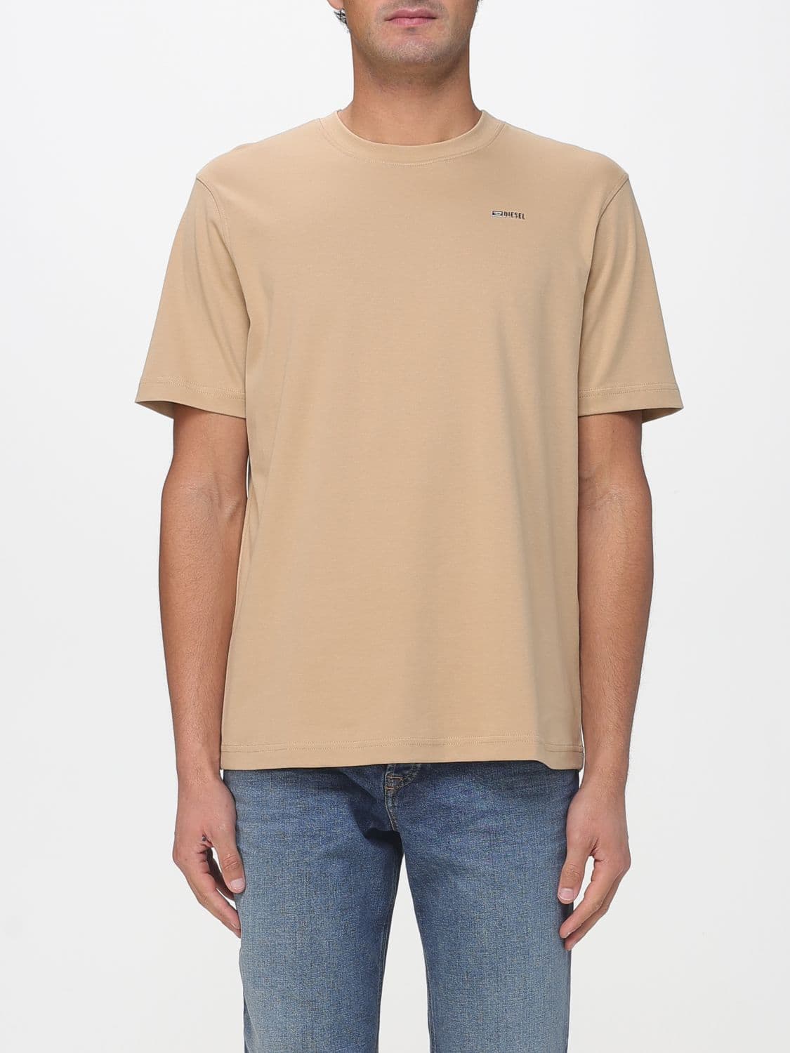 Diesel T-Shirt Men color Beige
