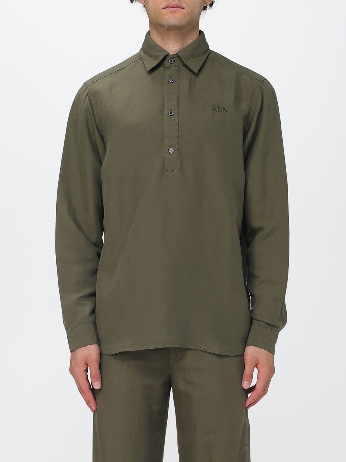 Diesel Polo Shirt Men color Military