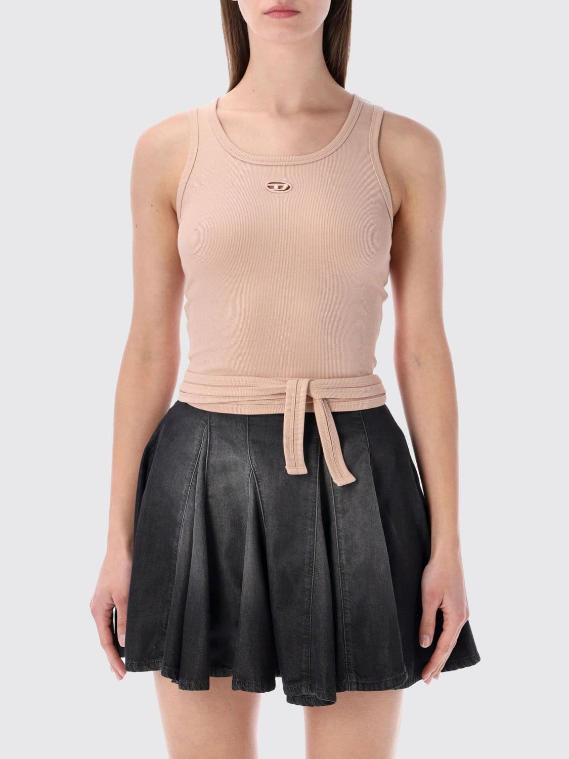 Diesel T-Shirt Woman color Leather · XS